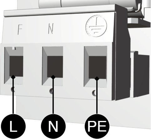 Connection 230 V AC.