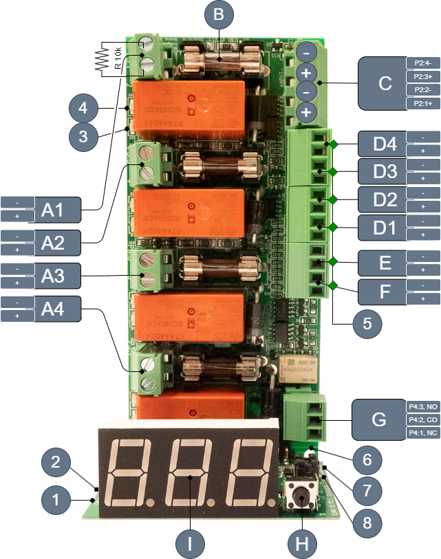 Brannmodul 4 utganger V2.3